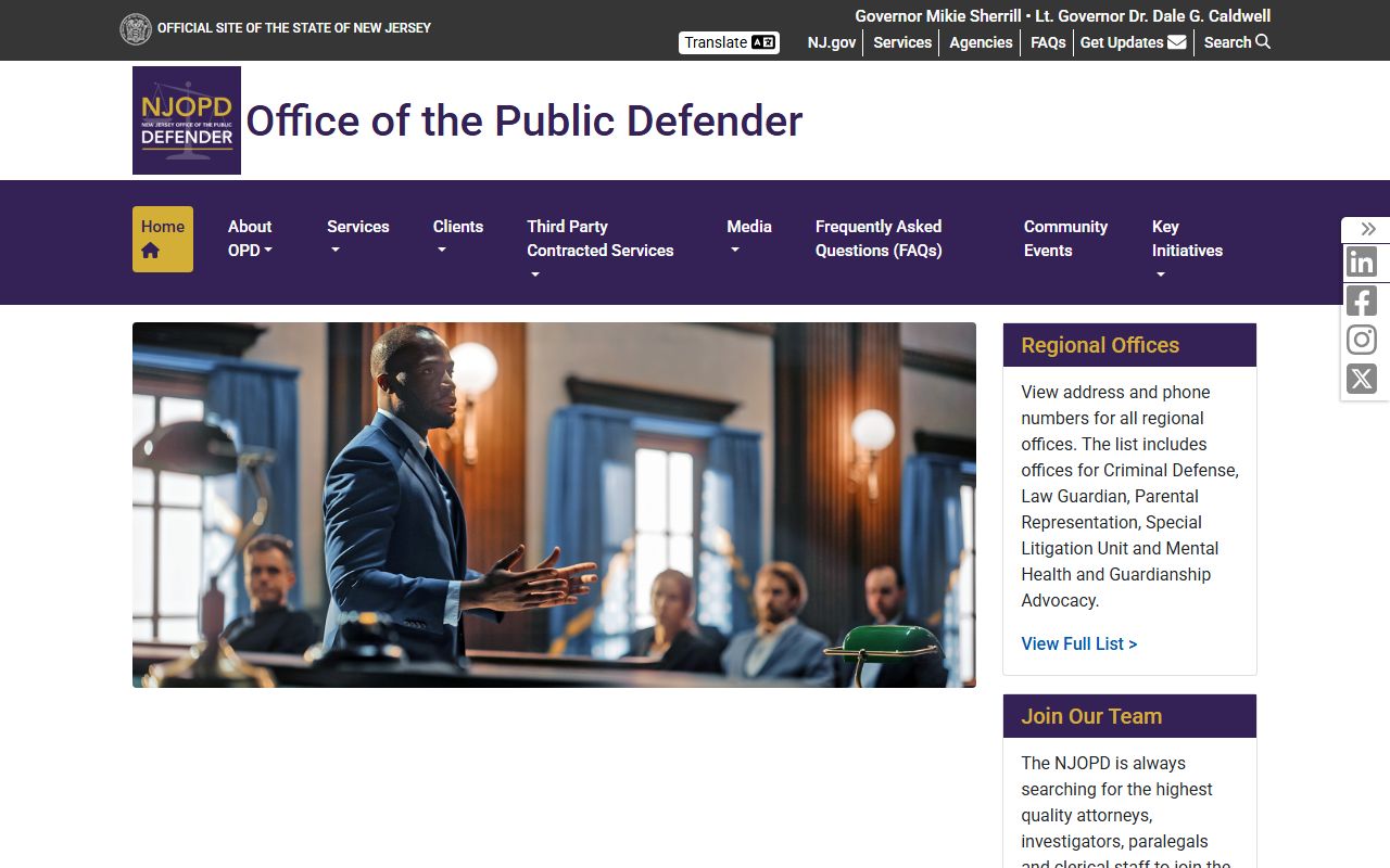 New Jersey Office of the Public Defender for Gloucester County released inmates